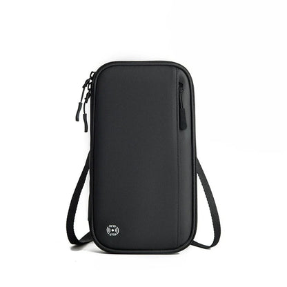 Travel Wallet Passport Holder Crossbody Bag – Card Organizer Neck Pouch for Documents & Tickets