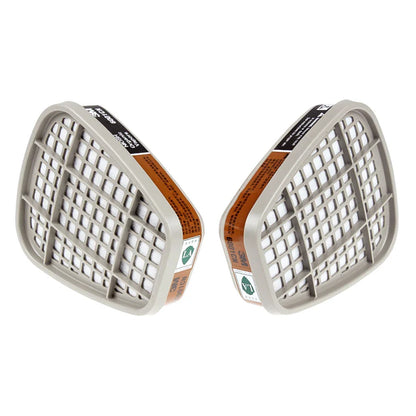 3M 6001 Gas Mask Filters – Dust & Organic Gas Cartridge for 6200, 7502, 6800 Industrial & Chemical Paint Respirators