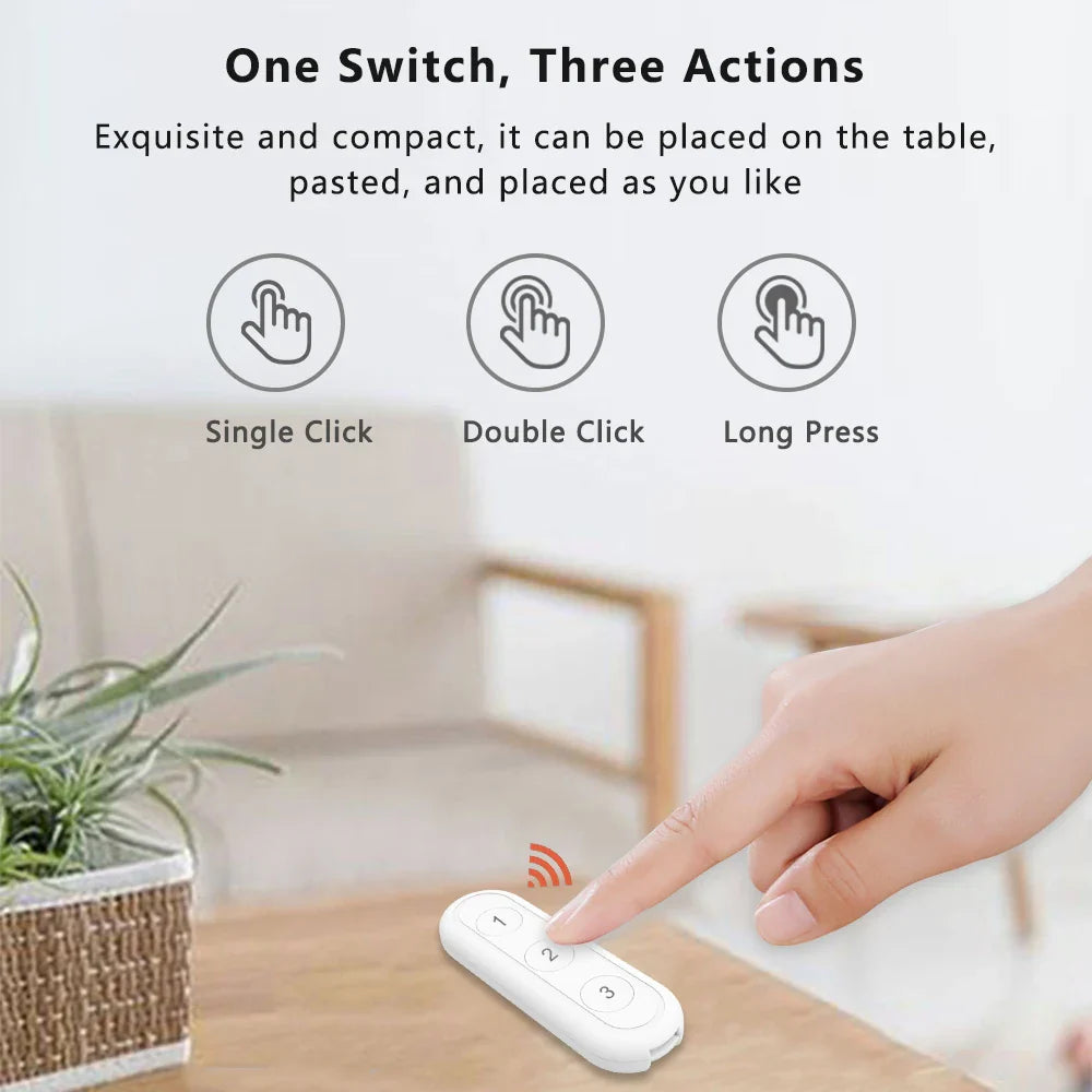 LoraTap ZigBee 3.0 Wireless Push Button Remote Controller – Smart Scene Automation Switch for Tuya Smart Life App (EU/US Compatible, 13 Types)