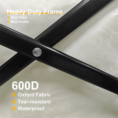 Wisfor Heavy Duty Foldable Wagon Cart — 440 Lbs Capacity, Adjustable Handle for Camping, Shopping & Beach