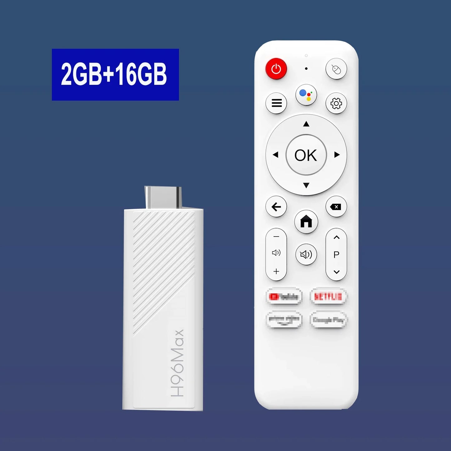 H96 MAX Android TV Stick Allwinner H313 | 4K 3D HDR, 8GB/16GB, Dual WiFi 2.4G/5G/6, Google Voice Remote