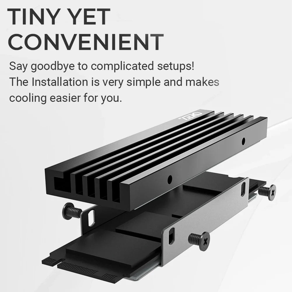 ID-COOLING M05 M.2 2280 SSD Heatsink – Aluminum Alloy NVMe Radiator with Thermal Silicone Pad for PC Cooling