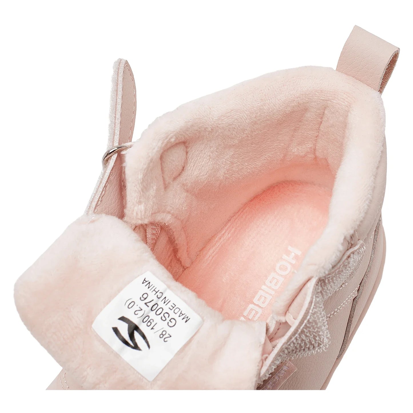 HOBIBEAR Kids Winter Shoes – Wide Toe Box Faux Fur Lined Ankle Sneakers for Boys & Girls