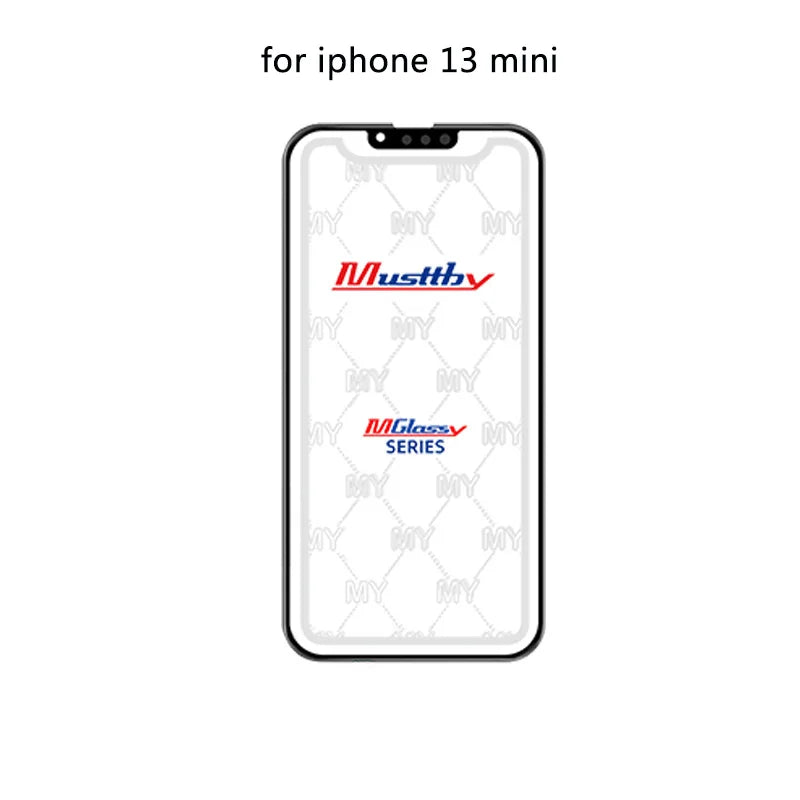 Musttby 5PCS Front Outer Glass + OCA for iPhone — 1:1 Original Touch Screen Repair for iPhone 11/12/13/14 Pro & X/XS Max