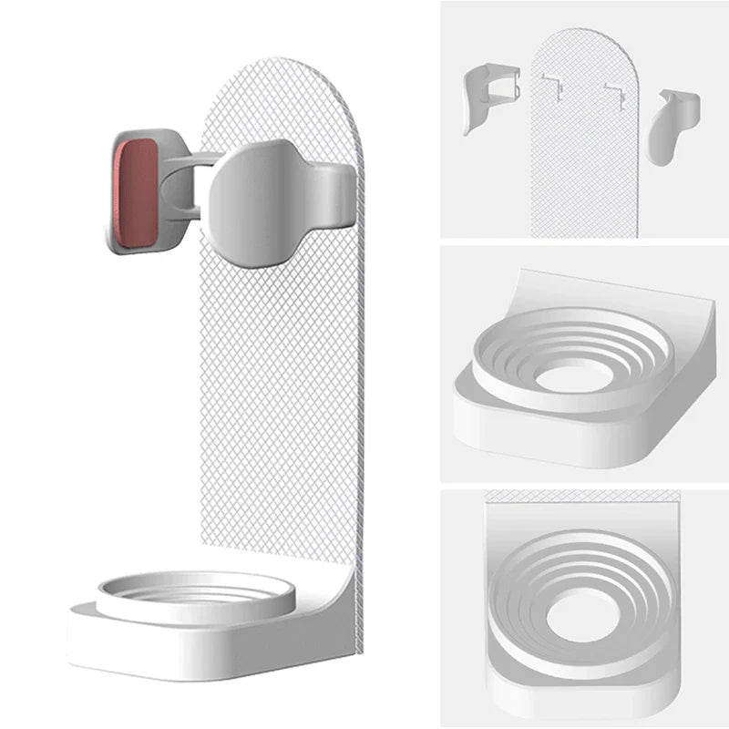 Adjustable Silicone Toothbrush Holder - Non-slip Wall Mount for Electric Toothbrushes ( Adapts to 99% of Models )