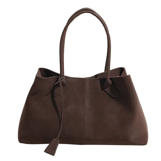 2025 Women’s Faux Suede Handbag – High-Quality, Versatile Large Capacity Shoulder Bag