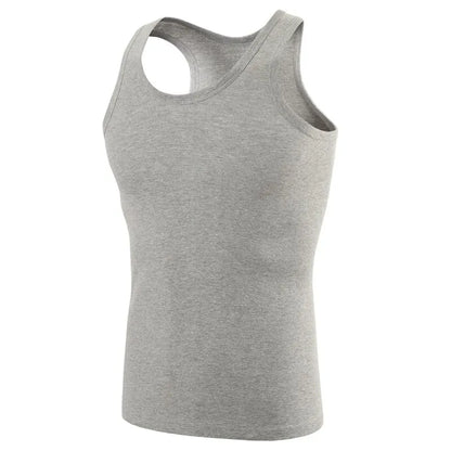Sweat in Style: Men's Pure Cotton Bodybuilding Vest - Comfortable Outerwear for Motion and Sweatshirt Sessions