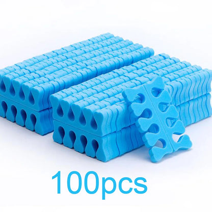 50 Pairs Soft Toe Separators – Flexible Heart Shape Nail Art & Pedicure Tools for Manicure Practice & Foot Care Support