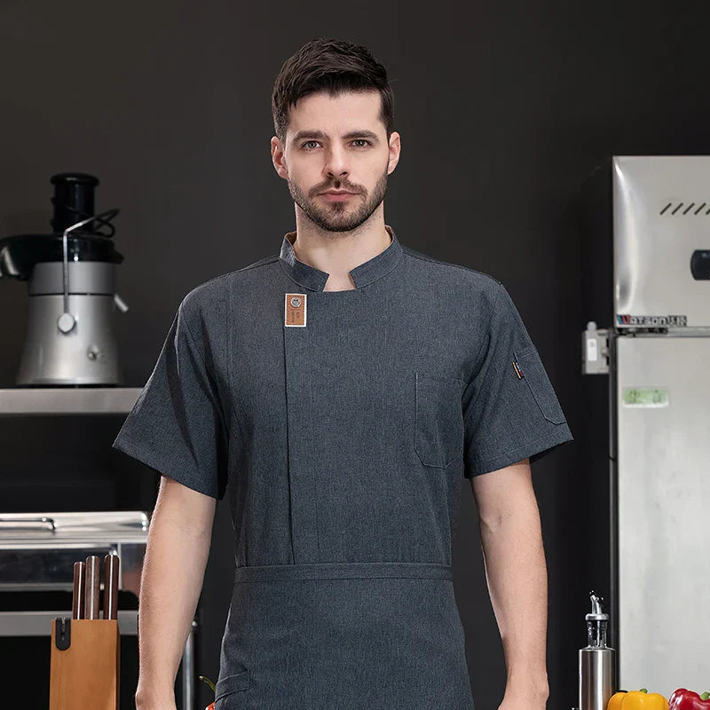 Unisex Chef Jacket – Summer Kitchen Shirt for Hotel, Restaurant, Bakery, Catering, and Cooking Uniforms