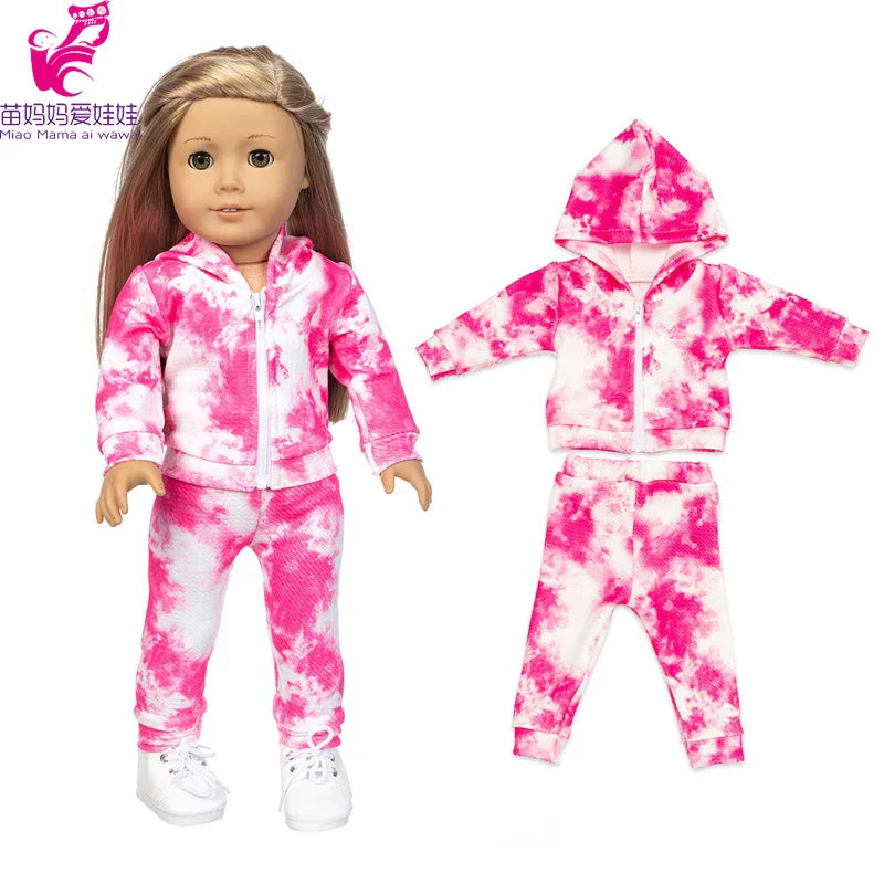 18-Inch Girl Doll Clothes – Pink Coat & Office Dress Outfit, Baby Girl Doll Gift Toy
