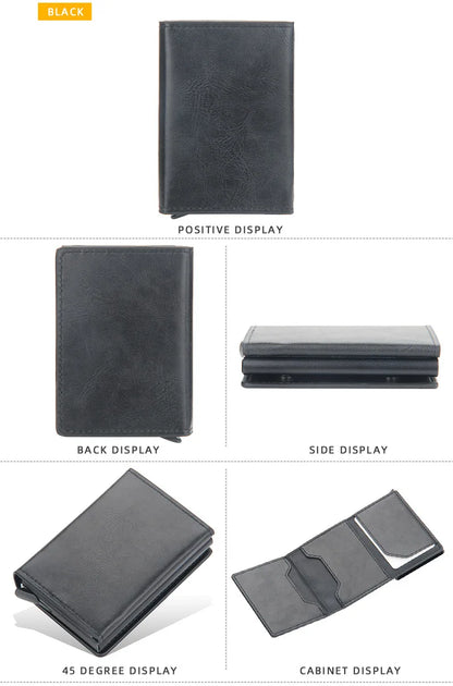 Anti-Theft RFID Credit Card Holder – Smart Minimalist Slim Wallet for Men & Women, Cardholder & Cash Case