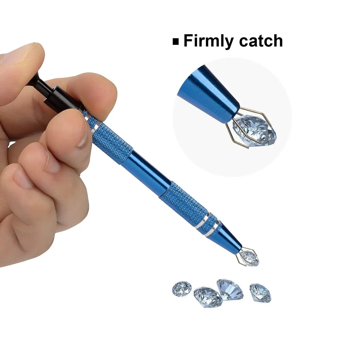 4-Claw IC Extractor Precision Tweezers – Professional Electronic Component & Jewelry Parts Pickup Tool Clamp for Repair Work