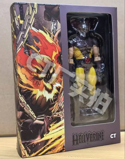 New Hellverine CT Toys Wolverine Figure – Brown Comic X-Men Mafex 138 SHF Anime Action Figurine, Ko Model Statue & Toy Gifts