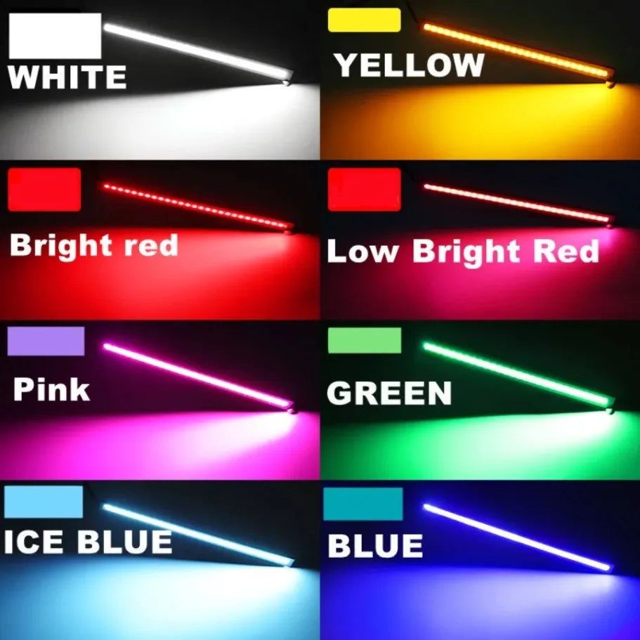 10-Piece Super Bright LED COB Fog & DRL Lights – 17cm Waterproof 12V 6500K Car Interior & Exterior Styling Bar Lamp