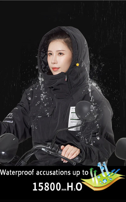 Winter Motorcycle Jacket - ColdProof, Windproof Suit for Men & Women, Cross-Country Gear, Ski & Fishing Velvet Equipment
