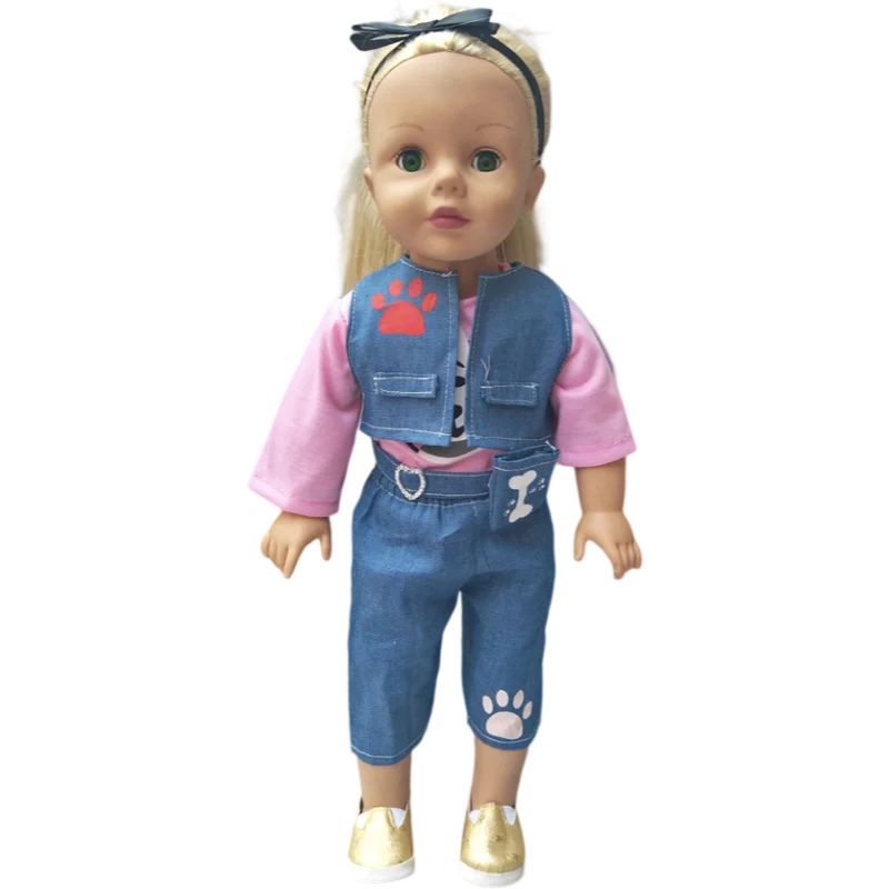 18-Inch Girl Doll Winter Coat — 43cm Baby Doll Jacket Outfit for Dressing