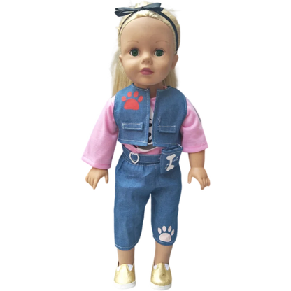 18-Inch Girl Doll Winter Coat — 43cm Baby Doll Jacket Outfit for Dressing