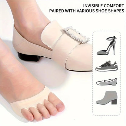 High Heel Forefoot Foot Pads – Soft Invisible Metatarsal Support Cushions, Non-Slip Comfortable Anti-Friction Insoles for Pain Relief