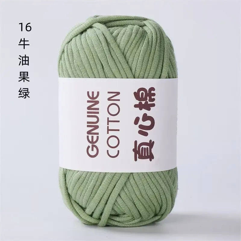 50g Genuine Cotton Yarn - Easy-to-Use Crochet Yarn for Beginners, Hand Knitting & DIY Projects (Scarves, Blankets, Hats, Clothes)