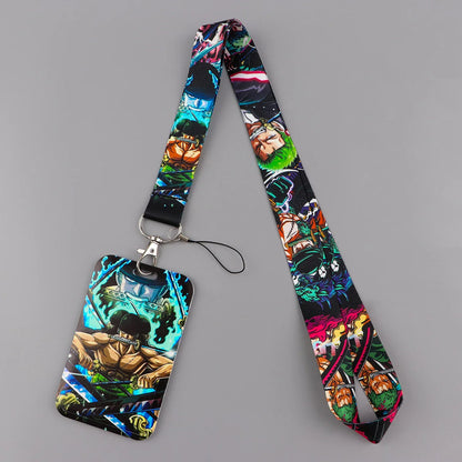 Zoro Anime Lanyard – Pirate Card Holder Neck Strap for Keys, ID, Phone, Badge, Cosplay Accessories & Gifts