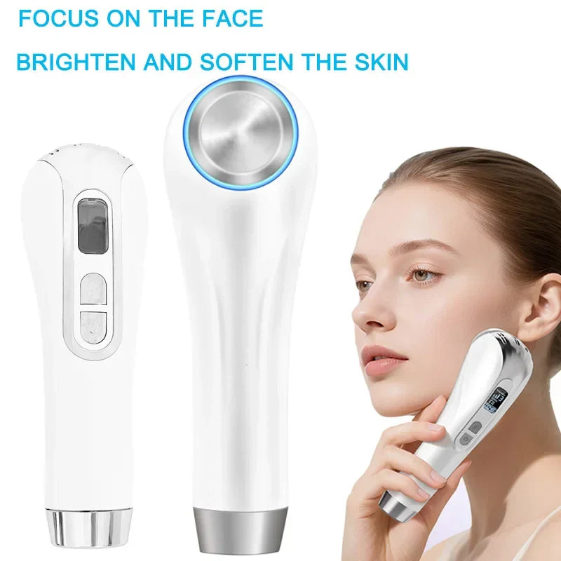 Ultrasonic Facial Skin Scrubber – Handheld 3Hz–10Hz Pore Tightening & Deep Cleansing Spa Skincare Facial Analyzer Tool