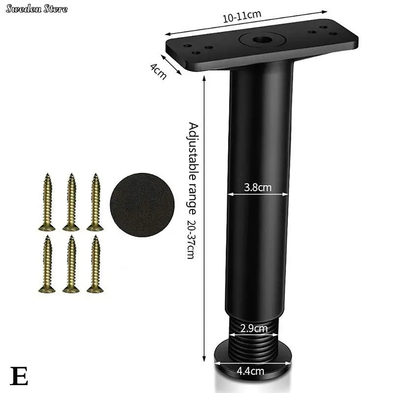 Telescopic Adjustable Bed Beam Support – Reinforced Plastic Sofa Leg, Load-Bearing Furniture Leg Bracket