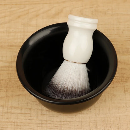 Beard Shaving Brush – Wooden Handle Bristle Hair Brush for Men, Barber Soap Foam Shave & Facial Cleaning Tool