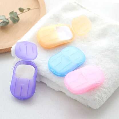 Convenient Travel Soap Paper: Disposable Bathroom Soap Sheets - Clean Scented Mini Paper Slice Soap for Hand Washing (20/60/100PCS)