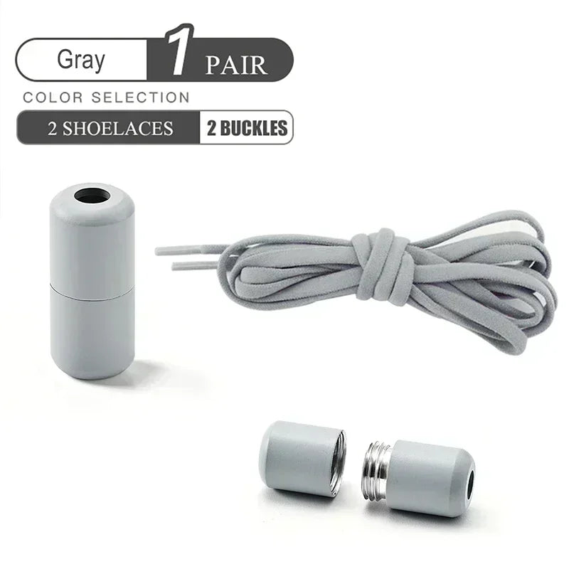 Elastic No-Tie Shoelaces - Quick Slip-On Stretch Shoe Laces for Kids & Adults