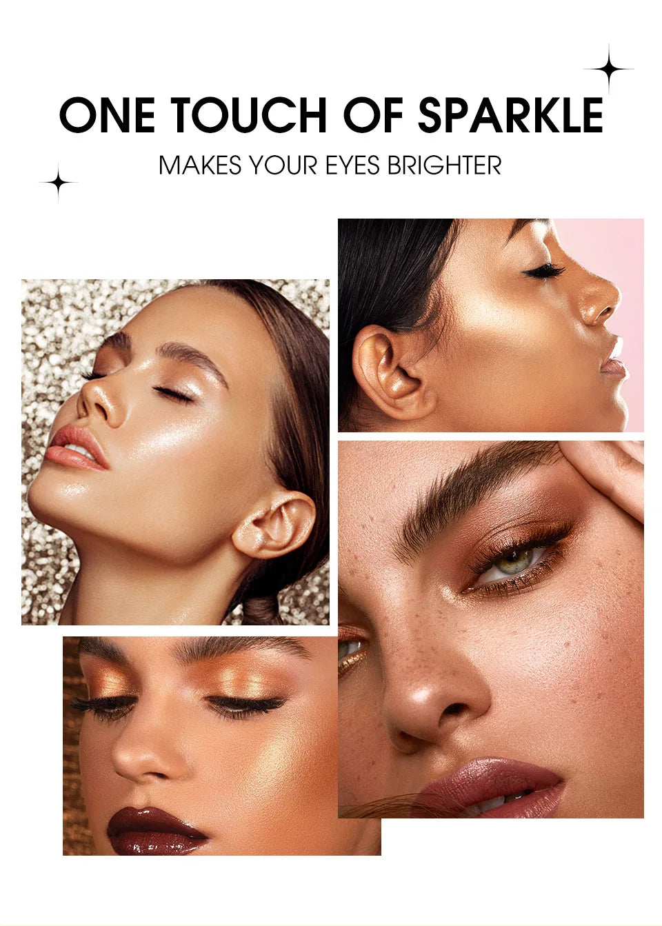 LANGMANNI 16-Color Pearl Waterproof Eyeshadow Stick – Long-Lasting Color & Face Highlight