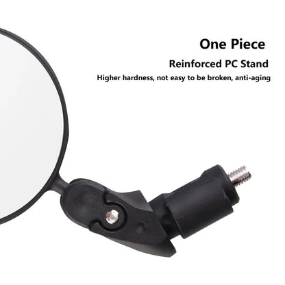 Universal Bicycle Rearview Mirror – 1/2PCS Adjustable Wide-Angle Handlebar Mirror for MTB and Road Bike Accessories