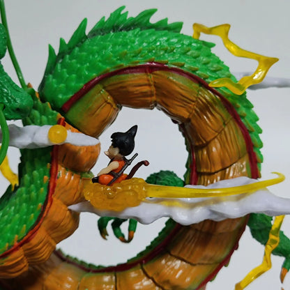 24cm Dragon Ball Anime Figure — Goku & Shenron PVC Statue for Collection & Room Decor