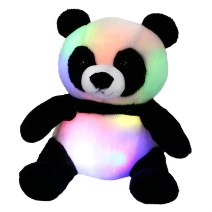 LED Panda Plush Toy – Glow-in-the-Dark Soft Bear, Night Light Stuffed Animal for Kids, Family Companion & Christmas Gift