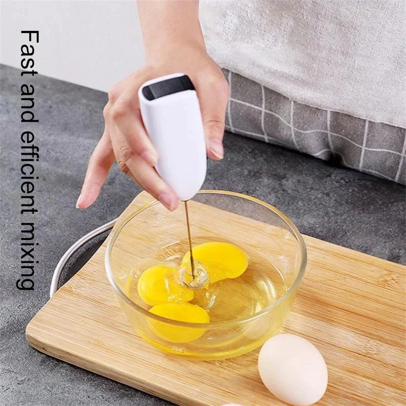 Portable Automatic Egg Beater & Milk Frother - Electric Coffee Whisk Mixer for Effortless Frothing - Kitchen Coffee Tool