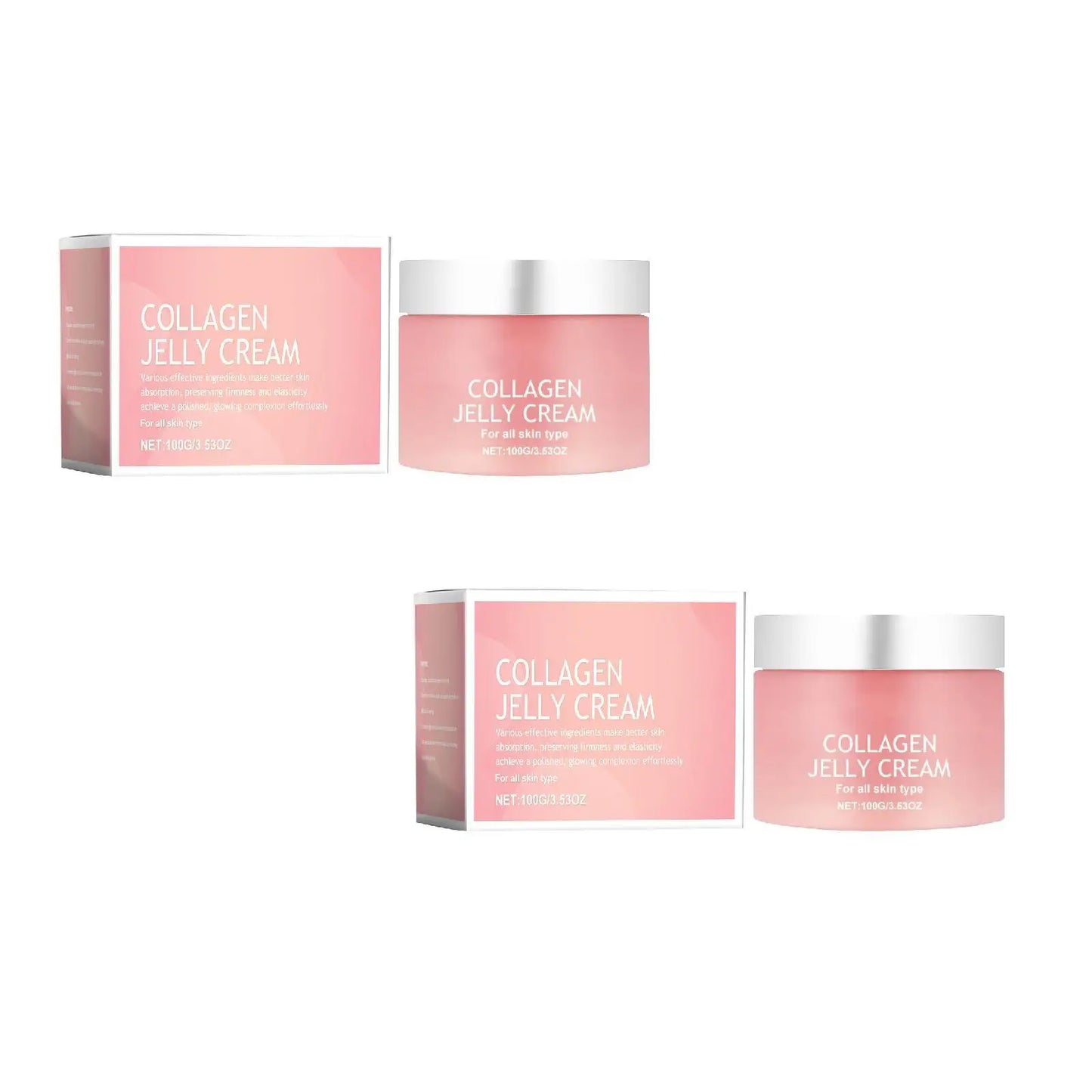 100g Collagen Jelly Cream – Anti-Aging, Anti-Wrinkle, Hydrating, and Skin Tightening Moisturizer for Soft, Firm Skin