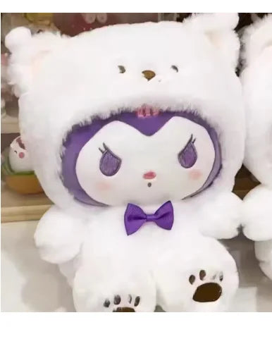 25cm Kawaii Sanrio Plush Toy – Kuromi & Jade Dog Stuffed Doll Gift for Kids
