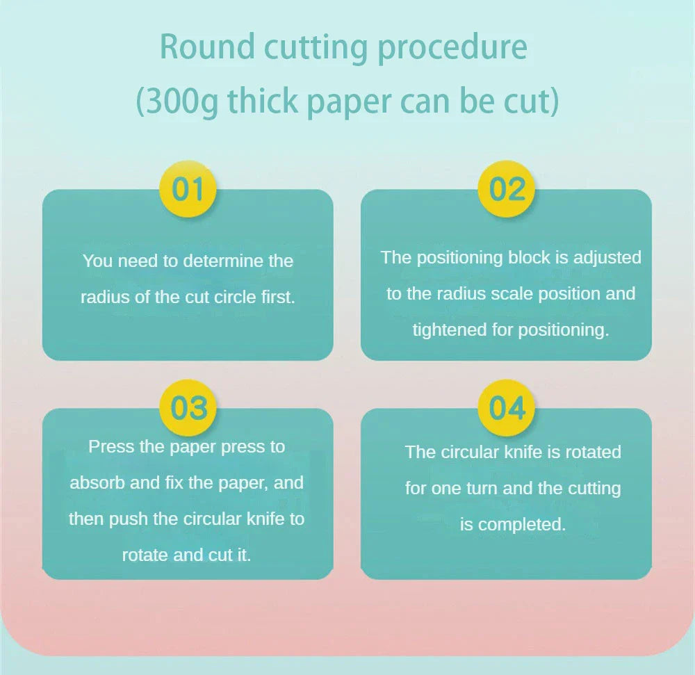 360° Adjustable Round Cutting Knife – DIY Compass Circle Cutter for Scrapbooking & Paper Crafts