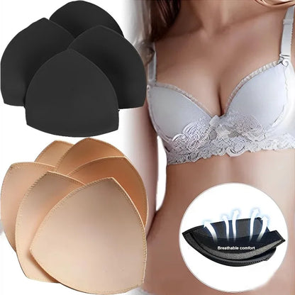 Removable Soft Bra Pads Inserts – Push-Up Breast Enhancer Cups for Sports Bras, Bikini & Swimsuit Comfort Fit