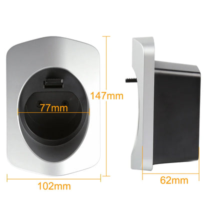 Peocke EV Charger Holder – Type 2/Type 1 Connector Socket Plug Wallbox Charging Cable Bracket for Extra Protection
