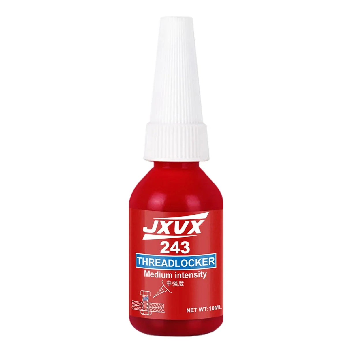 Threadlocker 243/271 Adhesive Sealant - Blue Medium-to-High Strength, Oil & Heat Resistant