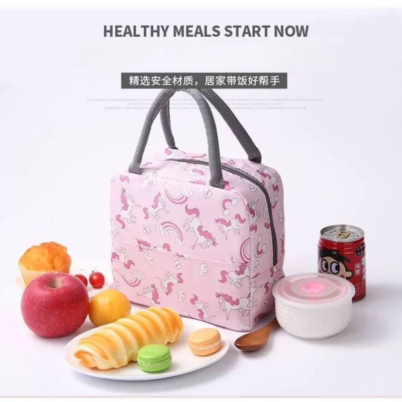 Portable Thermal Lunch Bag – Insulated Large Capacity Lunch Box Storage Bag for Children’s School and Picnic