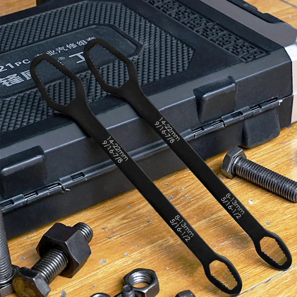 Adjustable Universal Torx Wrench Board - 8-22mm Double-Head Spanner for Glasses & Multi-Purpose Hand Tool