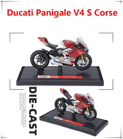 Maisto 1:18 Alloy Motorcycle Model – Yamaha MT-07/MT-10, Ducati, Kawasaki, KTM, Suzuki, BMW