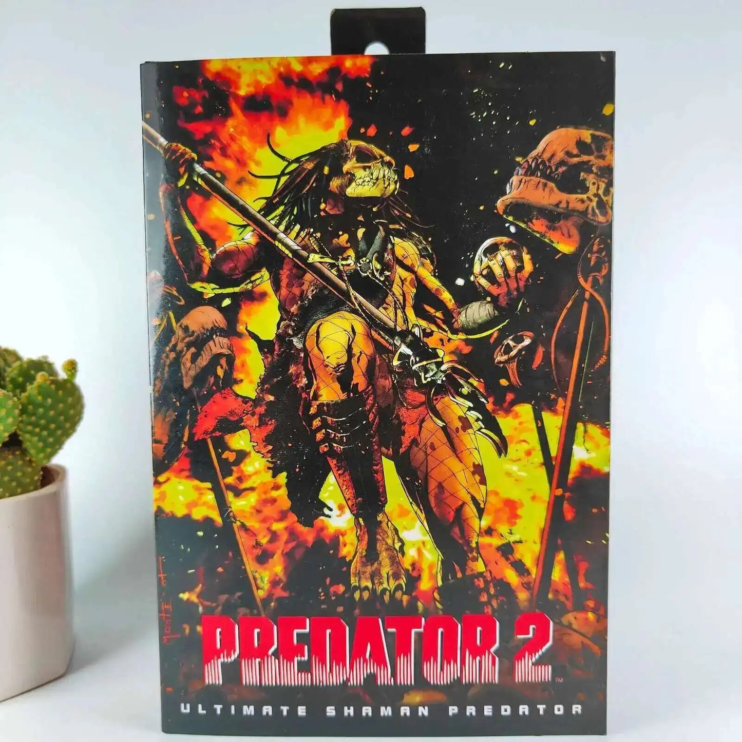 NECA Shaman Ahab Ultimate Scout Warrior Action Figure – Lost Battle Feral Jungle Hunter Predator Collector Toy