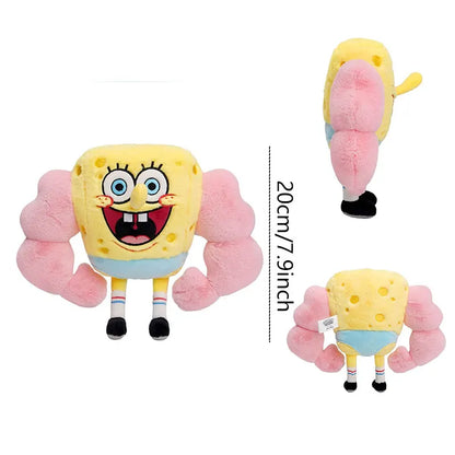 Anime Spongebob SquarePants Plush Toys – Patrick, Squidward, Mr. Krabs & Gary Stuffed Cartoon Toys, Birthday Gift for Kids