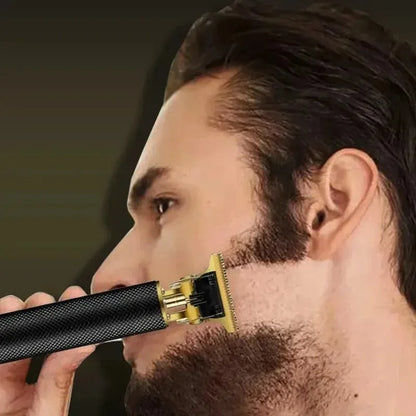 Vintage T9 Electric Hair Clipper, Rechargeable Professional Men’s Hair Cutting Machine, Barber Shaver & Beard Trimmer Tool