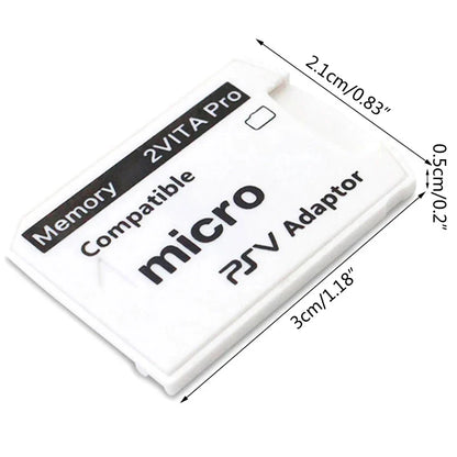 SD2VITA Memory Card Adapter for PS Vita – Micro SD TF Card for PSV 1000, Compatible with System Version 3.0 QXNF Games