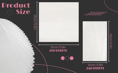 220 Sheets Diamond Painting Paper – Double-Sided Non-Stick Cover Replacement for 5D Diamond Painting Accessories