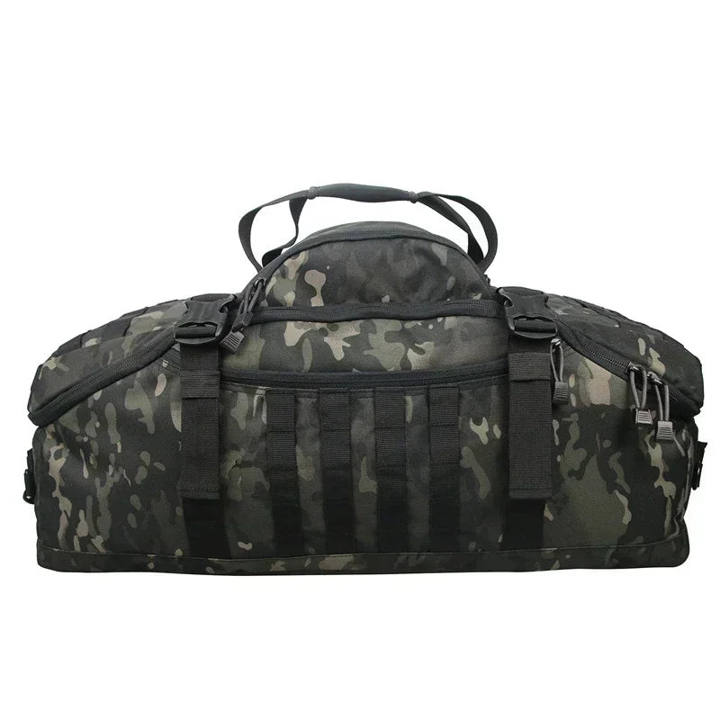 Large Tactical Duffle Backpack - 40L, 60L, 80L, Molle System, Outdoor Camping Bag for Men, Travel Backpack for Hiking