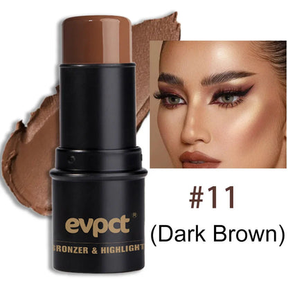 Highlighting & Bronzer Stick - Face Brightening Blusher, Rouge Concealer Pen, Long-Lasting Corrector & Nose Contouring Cosmetics